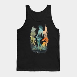 Vintage Nature Muse. Female body. Tank Top